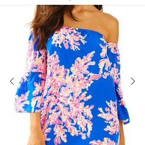 New Lilly Pulitzer Sanilla off the shoulder dress